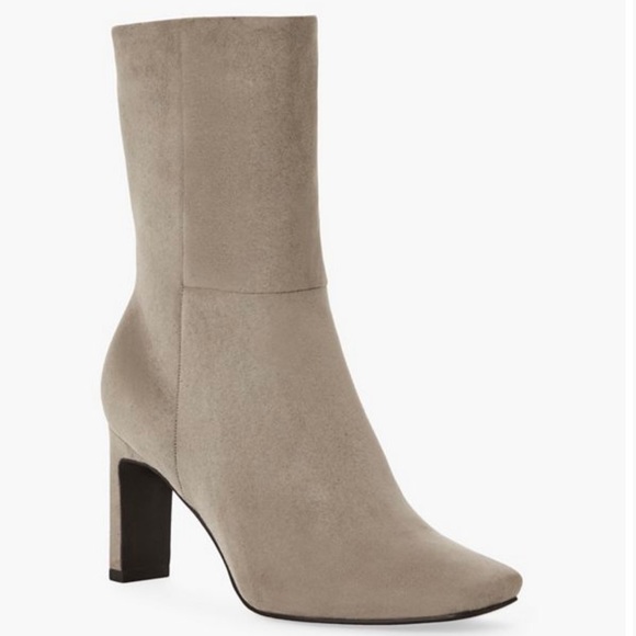 🆕 JustFab Gray Lilliana Heeled Boot - Picture 6 of 6